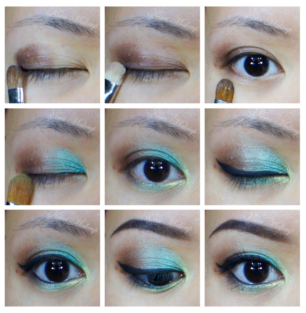 turquoise eyeshadow