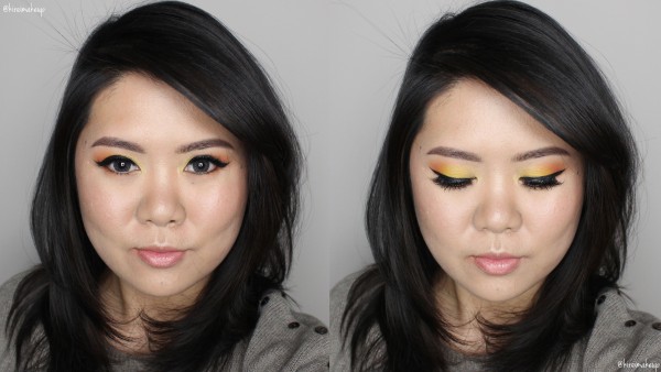 Orange eyeshadow makeup