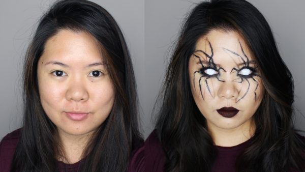 easy scary halloween makeup